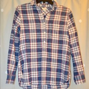 J crew plaid top